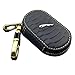 Amooca Jaguar Premium para llaves de coche (Piel Cadena Coin Mando a Distancia Soporte Funda con cierre cartera Bolsa, Negro