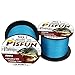 Pisfun SuperPower 500M(547 Yard)/1000M(1100 Yard) Braided Saltwater Fishing Line 4 Strands 14-80LB Advanced Superline Green Orange Grey Yellow White Blue Color