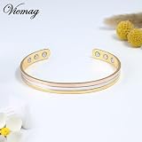 Vicmag Copper Magnetic Bracelet for Women Ultra Strength 6 Magnets Adjustable view 9