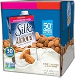 Silk Almond Milk, Unsweetened Original, 32 Ounce (Pack of 6)