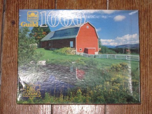 Golden Guild 1000 Piece Puzzle Barn and Pond by Western Publishing Company