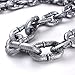 ZICOME 6-feet Plastic Grey & Black Chain Links Costume Accessory Halloween Decoration (Old)