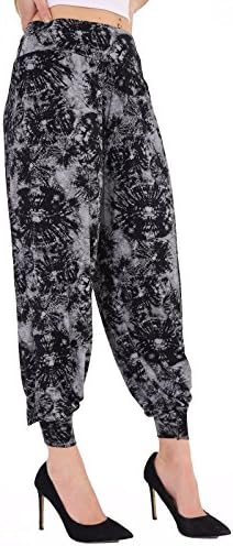 ApplesBottom Women Cuffed Bottom Printed Harem Trousers