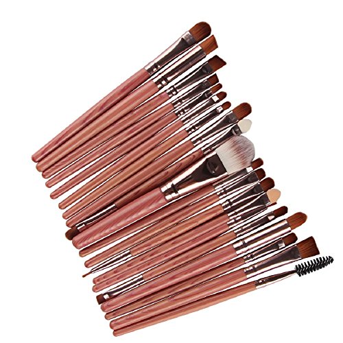 MELADYPack of 20pcs Multi-function Cosmetic Powder Foundation Eyeshadow Eyeliner Lip Makeup Brushes Sets (Phoebe Pattern)