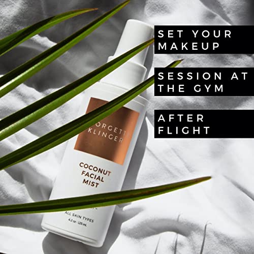 Klinger Coconut Facial Mist Hydrating, LongLasting Makeup Setting Spray with