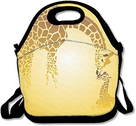 ZDTSQWY Lunch Boxes Giraffe Maternal Love Lunchbox Food Container Lunch Tote Handbag Cool Fashion Designer Lunch Box For Work, Office, School