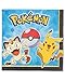 American Greetings Amscan Electrifyingly Cute Pikachu & Friends Birthday Party Luncheon Napkins (16 Pack), 6.5