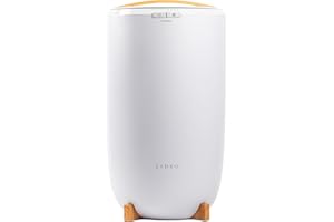 Zadro Large Hot Towel Warmer Bucket Timer Electric Towel Warmer for Bathroom Auto-Shut Off Heated Towel Warmer Spa (Large | 20L | 12" Dia. x 21" Tall, White/Bamboo)