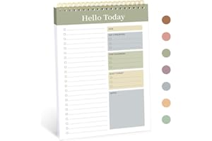 ZOTIA To Do List Notepad - To Do List Notebook with 52 Undated Sheets（6.5"×9.8"）, Daily To Do List Planner Perfect for Office, Home and School, Helps to Keep Track of Tasks - Green