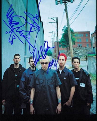 Linkin Park Autographed Preprint Signed Photo