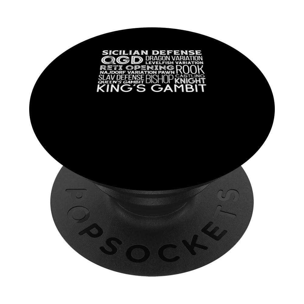 Chess Player Defense Queen King Rook Pawn Bishop Castling PopSockets Swappable PopGrip