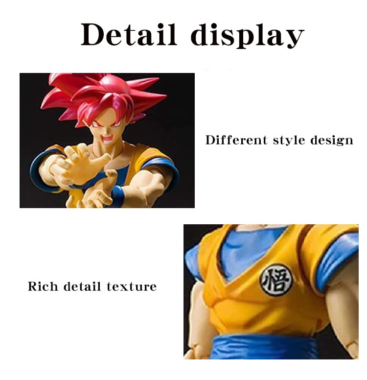 6" Goku Action Figure 6 Inch Dragon Ball Figures Movie Version Dragon