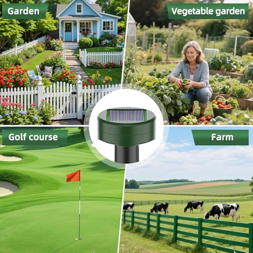 Ahuyentador de Ratas 4 Piezas, Repelente Ratas Ultrasonido Exterior, Ahuyentador de Topos y Ratones Solar, IP65 Impermeable, Anti Topos, Serpientes, Ratones