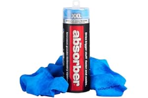 CleanTools 34910 The Absorber XXL Assortment, 20-Inch x 32-Inch, Single, Color May Vary from Blue and Natural, Chamois Shammy