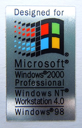 Microsoft Windows 2000 / NT / 98 Sticker 19 x32mm [334]