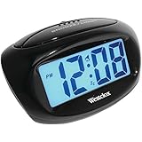 WESTCLOX 70043X Large Easy-to-Read LCD Battery Alarm Clock