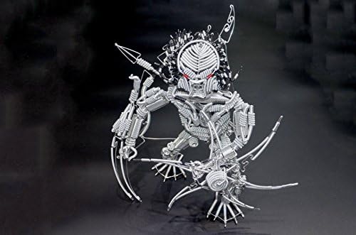 Metal Wire "Braided" Predator / Alien miniature sculpture, coolest gift idea, home decor and collection