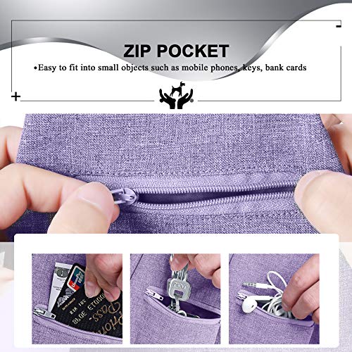 TOMKAS Small Medium Dog Cat Carrier Sling Pet Puppy Outdoor Travel Bag Tote with Net Pocket for 8-15 lbs Dog (Purple, Net Pocket)