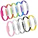 OKRAY Mini Flat Bracelet Micro USB 2.0 Sync and Charging Data Cable, 0.72 ft - 10 Pack