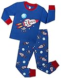 Boys Pajamas Children Rocket PJs Christmas Gift Set Size 2-7 Years