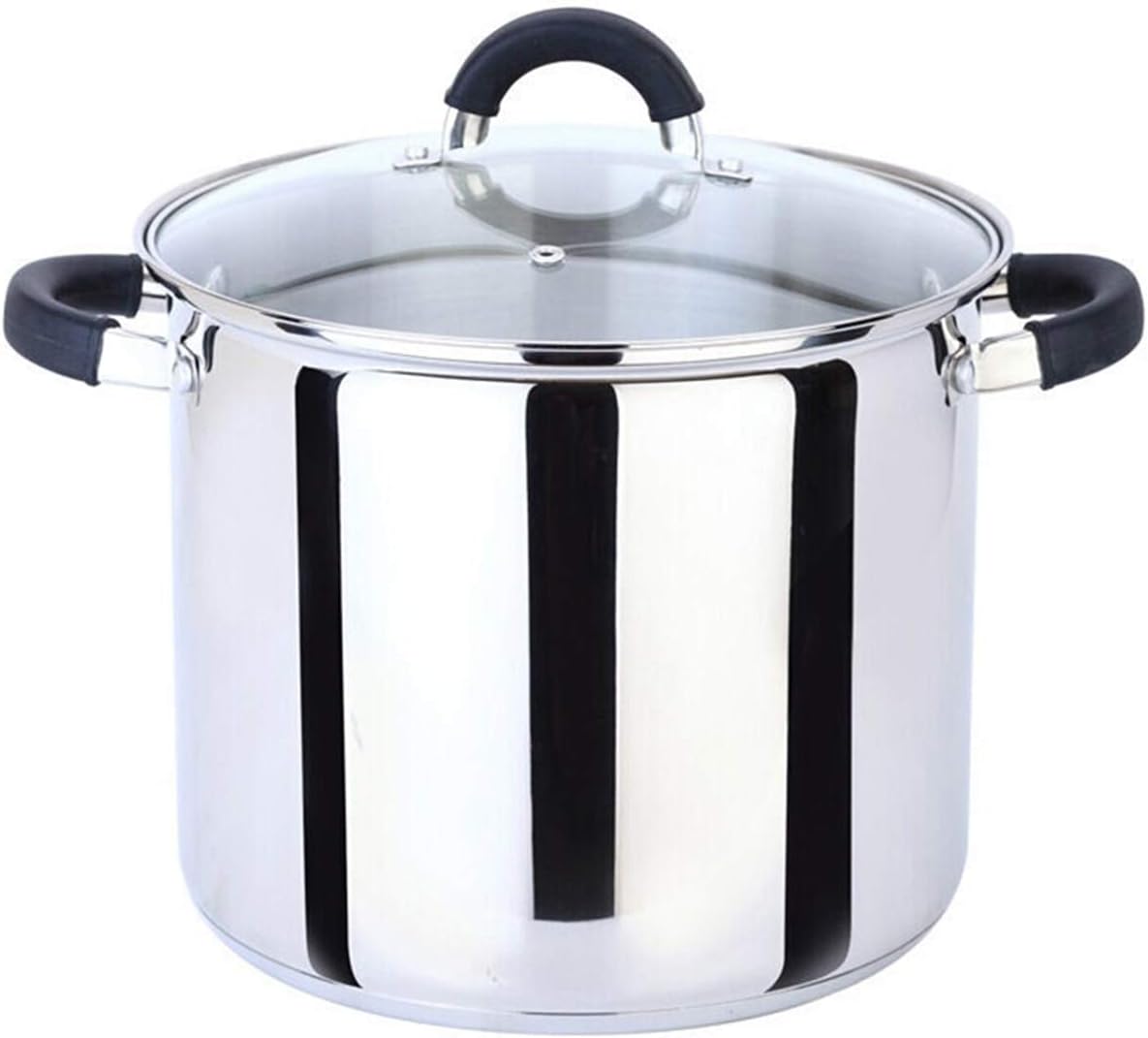 MAXCOOK Stainless Steel Stock Pot, 7.5 Quart Polished Heavy Cooking Pot with Lid, Good for Soup, Lobster, Stews.: Kitchen & Dining