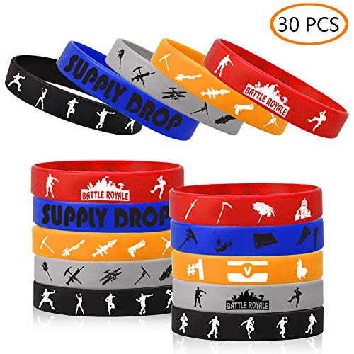 JOHEXI 30pcs Gaming Themed Bracelets Party Favors