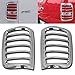 E-Autogrilles Triple Chrome Plated ABS Tail Light Bezels for 04-08 Ford F-150 Styleside Only (67-0303)