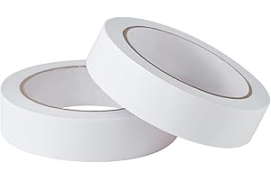 DGTANGYIN 1" 2 Rolls Double Sided Adhesive Sticky Tape for Arts, DIY, Crafts, Photography, Scrapbooking, Card Making, Gift Wrapping, Office School Stationery Supplies, Home Supplies(Width: 25 mm)