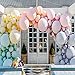 VUMSUM 36 inch Pastel Balloons for Parties 5 pcs Macaron Latex Balloons for Birthday Wedding Engagement Anniversary Christmas Festival Picnic or Any Friends & Family Party Decorations-Multicolored