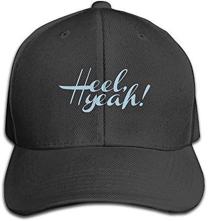 Mens 100% Cotton Cap Adjustable Hat Tar Heel North Carolina "Heel Yeah!"