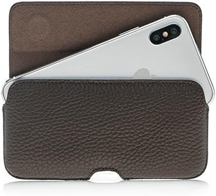 Burkley Case Leather Magnetic Belt Clip Holster for Apple iPhone 8/7 | Hand-wrapped in Premium Turkish Leather | Brown