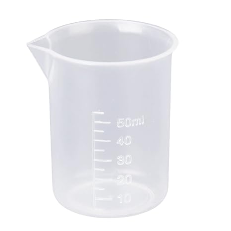 50 ml Transparente Kunststoff Labor Messbecher Werkzeug