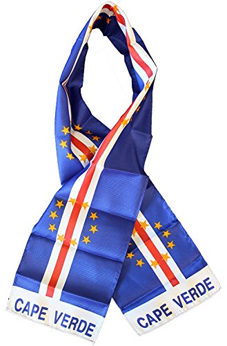 Cape Verde Country Lightweight Flag Printed Knitted Style Scarf 8