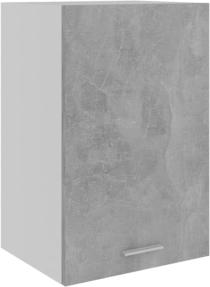 vidaXL Kitchen Cabinet Wall Mounted Storage Shelf Organiser Concrete Grey