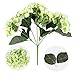 Green Artificial Hydrangea Silk Flowers 5 Heads SOLEDI Artificial Flower Arrangements Bunch Bridal Bouquet Wedding Bouquet for Home Garden Party Decoration Home Decor