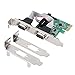 SHINESTAR PCIe Serial Expansion Card, 2 Port PCI Express 1.0 x 1 to Industrial DB9 COM RS232 Converter Adapter Controller for Desktop PC with Low Bracket