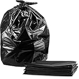 Trash Bags 40-45 Gallon, Large Black Garbage Bags, 100/Count, 40"W x 46"H