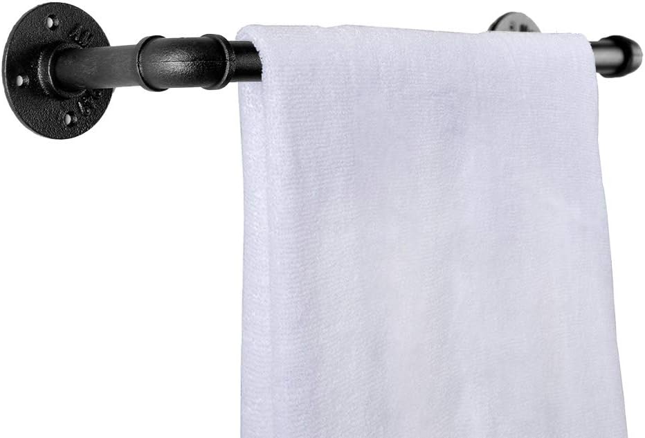Industrial Pipe Towel Rack,GoYonder Wall Mount Bathroom Hand Towel Rack