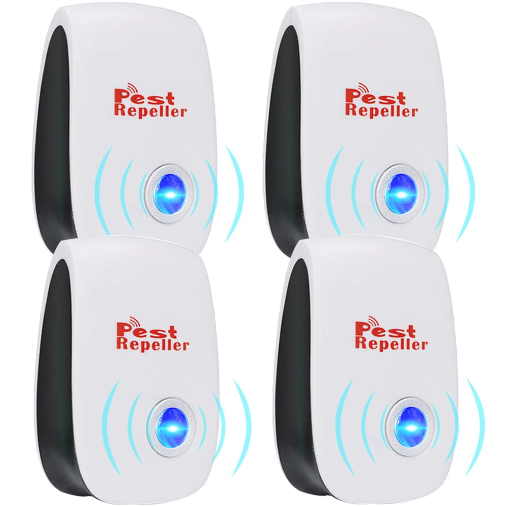 FANDE Ultrasonic Insect Repellent, Indoor Mosquito Repellent, 4PCS Electronic Portable Mosquito Repellent, Insect Repellent, Can be Used to Repel Mosquitoes, Fleas, Cockroaches, Mice