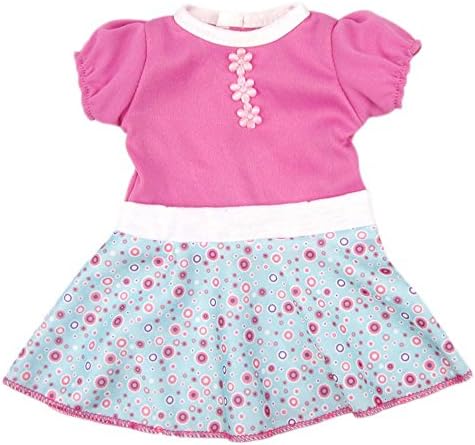 Baby Doll Dress Clothes, AOFUL Custom Design Flower Patterns Outfit Fits 14'' 16 inch Alive American Girl Dolls and More