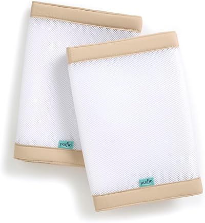 PurFlo Breathable Cot Bumper Set (2pcs) Fits 140x70 cm