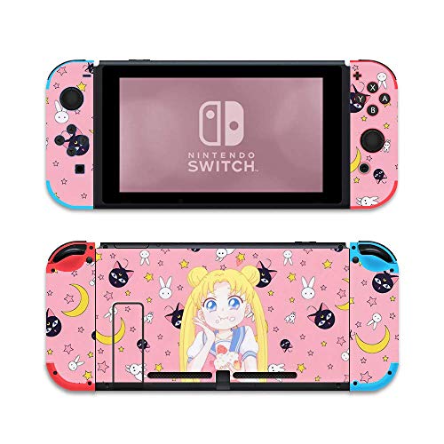 Pastel Pink Switch Skin Amazon Peachy Sunset Nintendo Switch OLED Skin