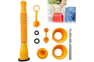 PETUPS Gas Can Spout Replacement, 2024 New Replacement Gas Can Spout with Flexible Nozzle, Fit for Most 1/2/5/10 Gal Can, Gas Can Spouts No Leaky, Anti-Spill Gas Can Nozzle Replacement Kit (1Set)