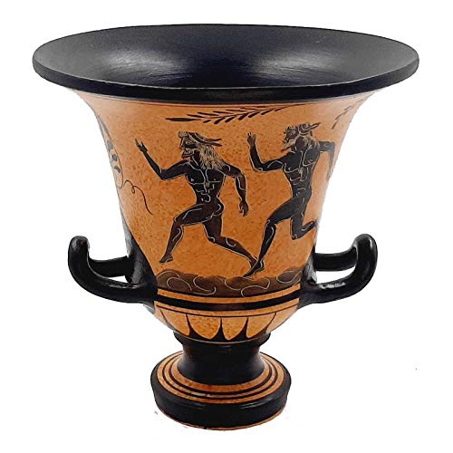 Ancient Greek Pottery Krater 16,5cm,Runners from Ancient