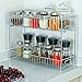 Spice Rack Organizer for Countertop,2 Tire Spice Organizer Storage Kitchen Shelf Holder for Kitchen Cabinet Pantry Bathroom
