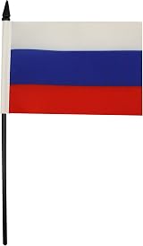 AZ FLAG Russia Table Flag 4x6 in; Desk Banner 100% Polyester 15x10 cm view 2