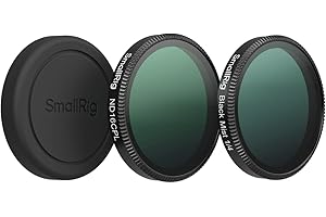 SmallRig Filter Kit for DJI Osmo Action 6, ND16/CPL & 1/4 Black Mist Filter Kit with Silicone Cover, Snap-On Mount, No Need t