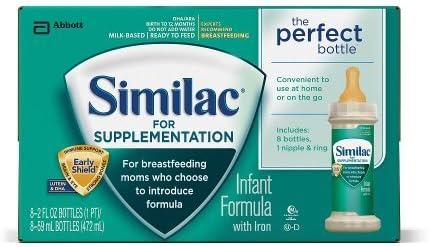 Similac Supplementation Bottles 8-2 fluid ounce bottles