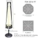 HearCare Owlike Umbrella Waterproof Covers, Patio Shade Fabric Umbrella Storage Bag with Zipper and Telescopic Rod for 7ft to 11 ft Outdoor Umbrellas