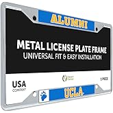 Desert Cactus University of California Los Angeles Car Accessories Metal License Plate Frame and Tag Holder for Front or Rear of Car (Alumni)